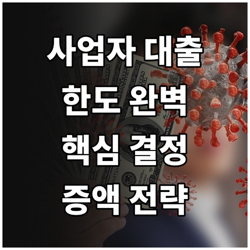 사업자 대출 한도 완벽 분석: 핵심 결정 요인과 증액 전략