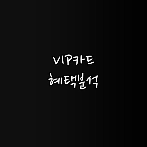 프리미엄 라이프를 위한 선택, 하나카드 VIP 카드 혜택과 활용 전략