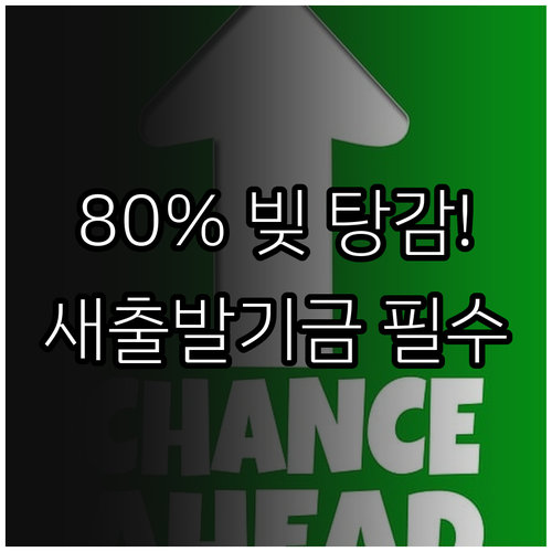자영업자 부채 원금 80% 감면, 새출발기금 장기 분할 상환 조건