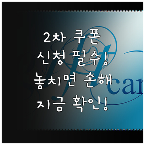 2차 소비쿠폰 지급 대상, 신청부터 사용까지