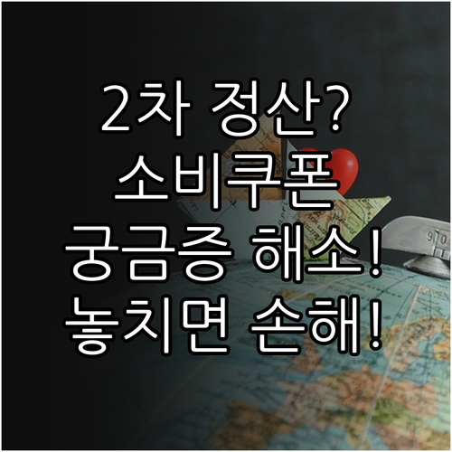 민생회복 소비쿠폰 2차 정산 궁금증 해결 FAQ