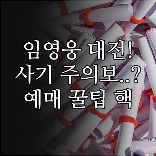 임영웅 대전 콘서트 미확정 'NOL 티켓' 사기 예방 및 예매 성공 전략