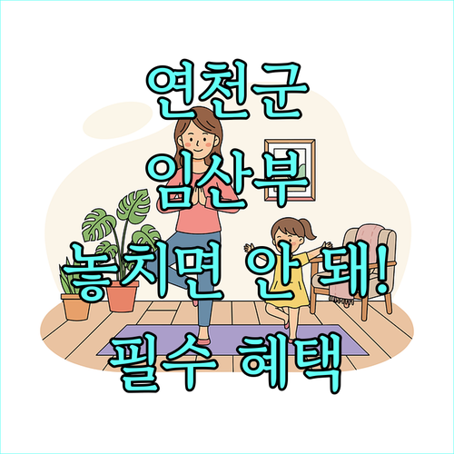 2025 연천군 임산부 신혼부부 필수 건강검진 지원 내용