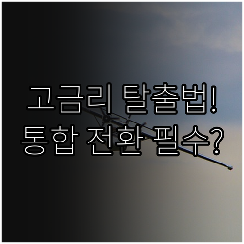 고금리 채무 저금리로 전환: 통합 자격 요건 및 전략 수립