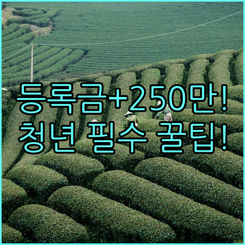 2025 청년 농산업 진출자를 위한 등록금 및 250만원 지원 장학제도