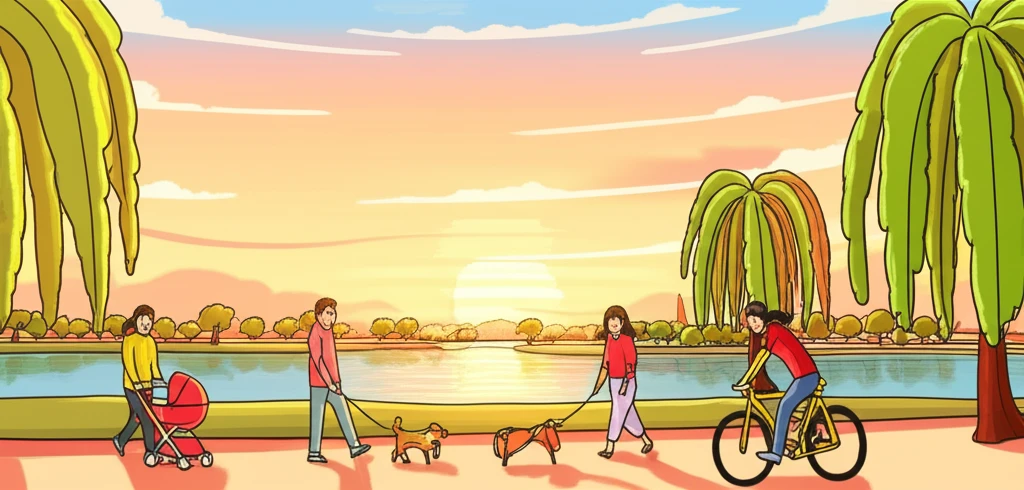 상동호수공원 전경