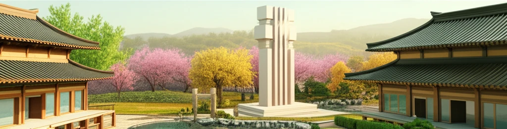 직지사의 봄 풍경