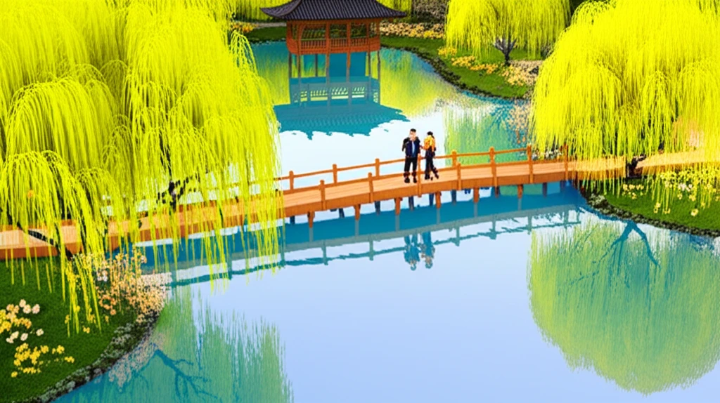 3월의 청초한 궁남지 풍경