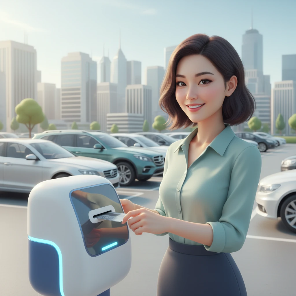 안산역 주차장 전경 및 요금표 안내