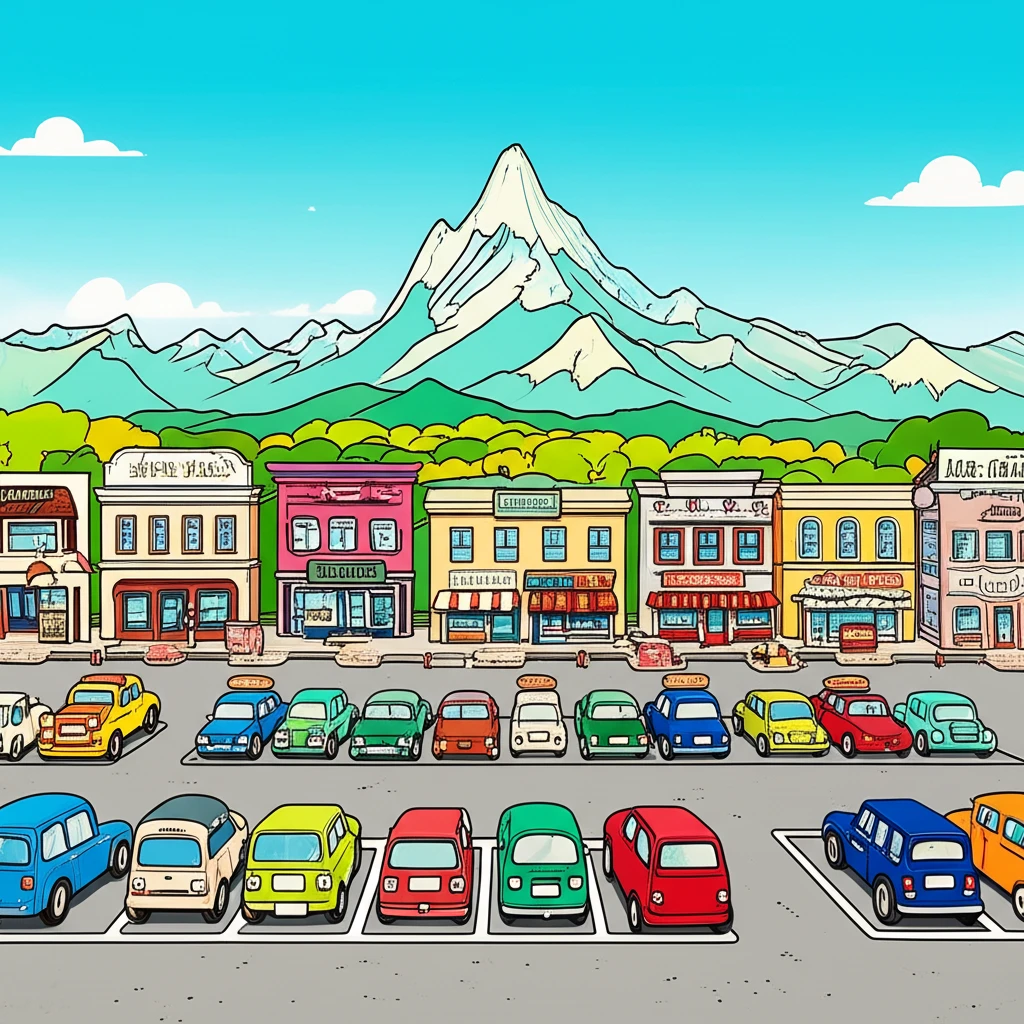 도봉산 공영주차장 전경