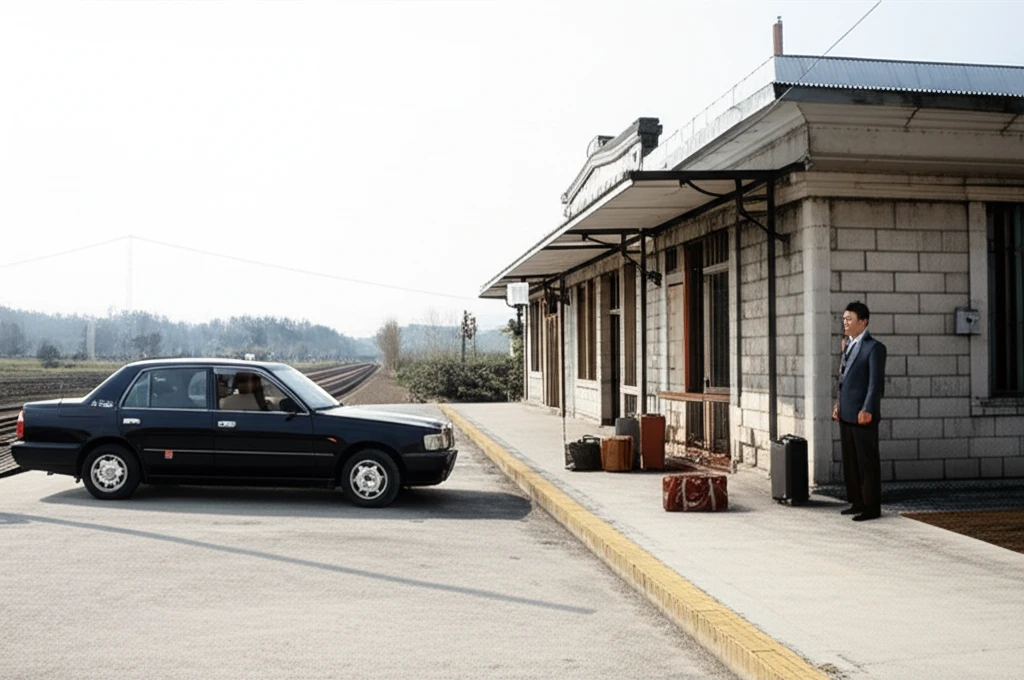 평해역 전경 및 주변 지도